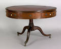 George III mahogany drum table late 18th c
