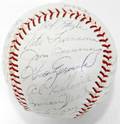 120096 DETROIT TIGERS AUTOGRAPHED BASEBALL C1955