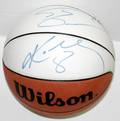 120093 SHAQUILE ONEALKOBE BRYANT SIGNED BASKETBALL