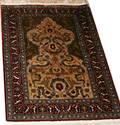 112072 HEREKE SILK PRAYER RUG C1930 211x 22