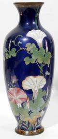 111173 CHINESE CLOISONN ENAMEL VASE 19TH C H12