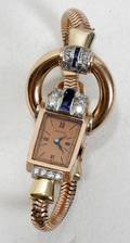 110101 PEKIN SWISS LADYS WATCH GOLD PLATINUM