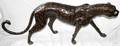 041218 BRONZE SCULPTURE OF A CHEETAH H22 L52