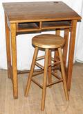 040171 OAK DRAFTING DESK EARLY 20TH C