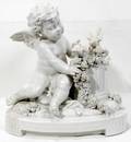 031263 CAPO DI MONTE PORCELAIN FIGURE OF A CHERUB