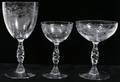031256 CUT CRYSTAL STEMWARE WINES CHAMPAGNES LIQUORS