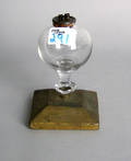 Blown glass oil lamp