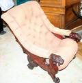 030106 GARGOYLE STYLE MAHOGANY SLEEPY HOLLOW CHAIR