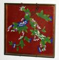 021182 CHINESE CLOISONN SQUARE TRAY C1890