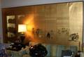 021180 JAPANESE HANDPAINTED SILK DIVIDER SCREEN