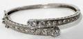 011227 DIAMOND  ZIRCON HINGED BRACELET