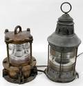 011214 BRASS SHIPS LANTERNS 19TH C