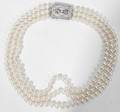 010093 775 MM PEARL DIAMOND  18K GOLD NECKLACE