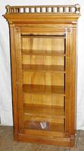 121256 ANTIQUE OAK BOOK CASE C1900 H63 W32 D18