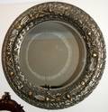120148 ROUND WALL MIRROR GILT WOOD FRAME DIA46