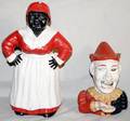 120145 AUNT JEMIMA  CLOWN CAST METAL MECH BANKS