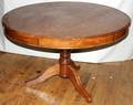 112097 ROSEWOOD ROUND PEDESTAL TABLE H31 DIA47