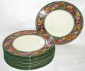 111192 WEDGWOOD DINNER PLATES 12 DIA105