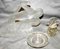 040201 ART DECO LALIQUE PERFUME BOTTLE  DISH 