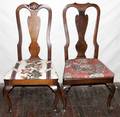 040200 QUEEN ANNE STYLE MAHOGANY DINING CHAIRS