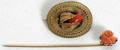 031276 14K GOLD  CORAL STICKPIN  VICTORIAN BROOCH