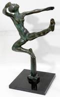 012130 BRONZE SCULPTURE C1930 H21 DANCER