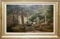 011269 THOMAS MOSES OIL ON CANVAS ALPINE FOREST