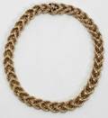 011235 14K YELLOW GOLD DOUBLE SPIRAL CHOKER L15