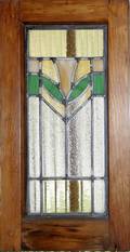 122177 STAINED GLASS WINDOW PANEL IN ORIGINAL FRAME