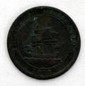 121317 TRADE  NAVIGATION HALF PENNY TOKEN 1813