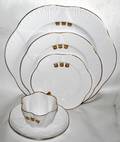 110192 SHELLY PORCELAIN CHINA DINNER SERVICE FOR SIX
