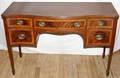 041267 SHERATON STYLE MAHOGANY INLAID DESK