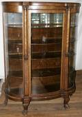 041265 AMERICAN OAK CURIO CABINET C1900