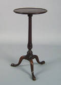 Mid Atlantic Queen Anne mahogany candlestand ca 1770