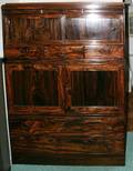 021242 ZEBRA WOOD CHIFFEROBE H68 W47