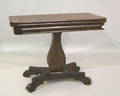 Empire mahogany card table
