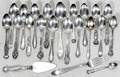 020207 STERLING SILVER TEASPOONS  CHEESE SERVER