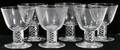 120198 STEUBEN 7486 SPIRAL COCKTAIL GLASSES SIX