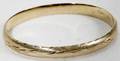 110241 HAND MADE 14K YELLOW GOLD BANGLE BRACELET