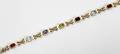 110225 14K YELLOW GOLD  PRECIOUS STONE BRACELET