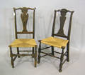 Two Queen Anne style side chairs