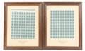 2 Framed Confederate States Calhoun Proof Sheets