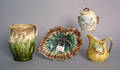 Three pcs of majolica