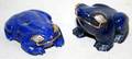 020244 LAPIS GOLD  DIAMOND FROG FIGURES 2 PCS