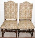 012192 WALNUT HIGH BACK SIDE CHAIRS C1900 SIX