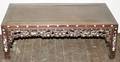 012185 CHINESE TEAKWOOD  MOPEARL COFFEE TABLE
