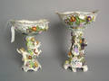 Two Dresden centerpiece bowls