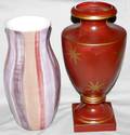 010234 US POTTERY VASES URN SHAPE TWO H1412