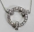 122248 14K WHITE GOLD  DIAMOND ATLAS NECKLACE