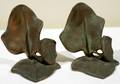 122235 BRONZE BOOKENDS PAIR H55 W6